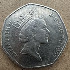 1997 Queen Elizabeth Ii D g reg f d rare 50 Fifty Pence Uk Coin Collector  C n