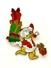 Disneyland Paris Christmas Donald Duck 2 Pin Set 2025 Holiday Presents Santa