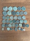 Uncleaned Ancient Roman Coins Lot Of 40 Nice Variety 