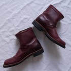 90s Chippewa Cognac Leather Buckle Ankle Boots