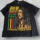 Vintage Bob Marley And The Wailers Uprising World Tour T-shirt Size L
