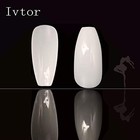 600pcs Nature Ballerina Fake Nails Coffin Full Cover Acrylic False Nature