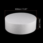 Round Foam Cake Dummy 4 Inch X 12 Inch Circle Dummy Cake Set For Wedding