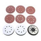 41 Pcs 5  8 Hole Orbital Sander Kit Metal Backing Pad 36 Sanding Discs Dewalt
