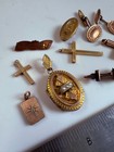 Collection Lot Great Variety Antique Victorian Jewelry   Locket Pendants - D2