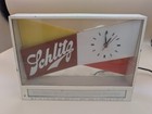 1955 Schlitz Light Up Beer Clock Vintage Milwaukee Famous Tested Works White 