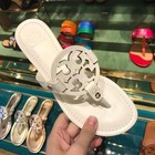 2025 New Tory Burch Miller Sandals Balck Matte Leather      