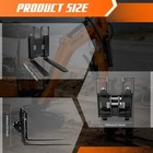 Pallet Fork For 1-2t Mini Excavator  2025 Model Free Shipping Usa