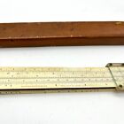 Keuffel   Esser Slide Rule N y  Pat  1900s Vintage K e Math Tool W  Case