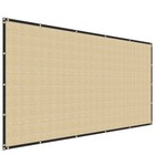Sand 12ft Privacy Fence Screen Windscreen Mesh Shade Net Cover Garden Balcony