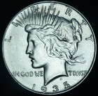 1935  1 Peace Dollar Au   26485