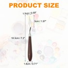 5pcs Painting Palette Knife 1 97 X 0 59 Inch Stainless Steel With Plastic Handle