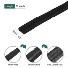 1 2 Inch Double Fold Bias Tape Polyester Bulk Bias Tape Black 55 Yards 1pcs