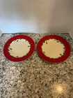 Lenox Red Banded Accent Holiday Salad Plates Dimension Set Of 2