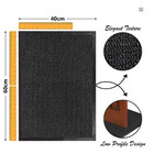 Non-slip Outdoor Rubber Mat Heavy Duty Commercial Entrance Doormat Rug