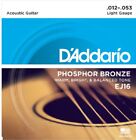 D addario Ej16 12-53 Light Phosphor Bronze Acoustic Guitar Strings