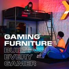 X Rocker Pixel Printed Video Gaming Chair Foldable  Vegan Leather  300 Lbs Max