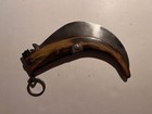 Antique Old Mexican Tranchete Beef Horn Pocket Knife Long 12  Handcrafted Rare