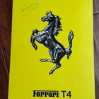 Enzo Ferrari Autograph F1 T4 Racing Car Booklet Prancing Horse Logo Signed   Psa