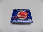 Vintage 1930s Mobil Oil   Gas Flying Red Horse Pegasus First Aid Kit Tin Box