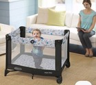 Graco Pack  n Play Portable Playard Playpen Crib  carnival  Slightly Used