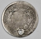 1854 Seated Liberty Half Dime   Holed   206670