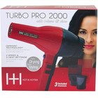 Turbo Pro-2000 Ceramic Hair Dryer For Quick  Sleek Results