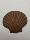 Cast Iron Sea Scallop Shells  Rustic Brown Finish  3 5 8  X 3 1 4  X  1 2  Tall