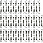 50pcs Ball Bearing Barrel Rolling Swivel Solid Ring Double A Interlock Snap Fish