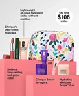 Clinique 6-pc Moisture Surge 100h Gift Set Floral Bag Bare Pop Mascara New