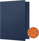 25 Count  Blue  Two Pocket Presentation Folders  Perfect For Sales Material  Imp