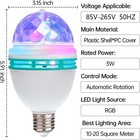 2 3 10pcs E27 Rgb Crystal Rotating Led Stage Light Bulb  Disco Party Lamp