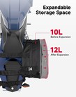 Kemimoto F1101-01101bk Motorcycle Saddlebags 20-24l Expandable Rain Covers