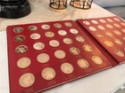    vintage 1969 Franklin Mint States Of The Union Bronze Proof Set Complete Album   