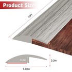 10ft Carpet Floor Transition Strip  Self Adhesive 5mm  10ft  Gray Forest
