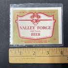 Valley Forge Old Tavern Beer Label Unused 1950s Philadelphia Ohio Art