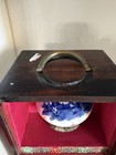 Antique Chinese Blue And White Ink Pad Box