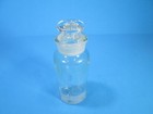 Antique Tcw 5-1 2  Apothecary Pharmaceutical Glass Bottle W  Lid  usa  Nice  