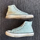Vintage Converse Chuck Taylor High Shoes Made In Usa 80s Light Blue Teal Size 7