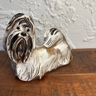 Vintage 1998 Lynda Pleet Menagerie Resin Shih Tzu Dog Figurine Sculpture Signed