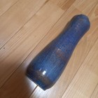 Tajimi Ware  Golden Peacock Tenmoku Glaze Vase  Kokei Kiln  Keiichi Wakao  Box