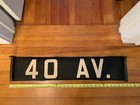 Nyc Brooklyn Ny Transit 1956 Bus Roll Sign 40th Avenue Vintage Urban Home Art