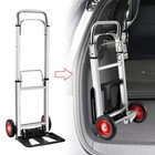 400 Lbs Aluminum Hand Truck 2 In 1 Heavy Duty Convertible Folding Dolly Cart Usa