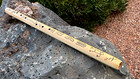 Native American Style - Rim Blown Anasazi Petroglyph Theme Flute - Bass A3
