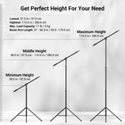 110  9 2ft Photography Light Stand With Boom Arm  Heavy-duty Aluminum Air-cus   