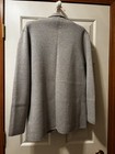 J  Crew Merino Wool Knit Sweater Blazer Womens Small Gray Two Button Jacket 