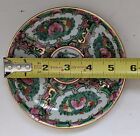 Rose Medallion 5 5  Plate Colorful Green Pink Gold Asian Decorative