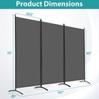 6 Ft Tall Room Divider Screen Fabric Wall Divider 3 Panel For Office Bedroom