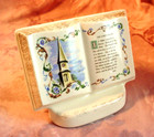 Royal Windsor Book Shaped Planter Vase Books Of Remembrance Lords Prayer Vintage