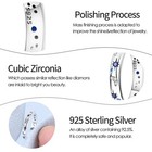 Pandach 925 Sterling Silver Starry Night Ring For Women Men Aaa Cz Jewelry Gifts